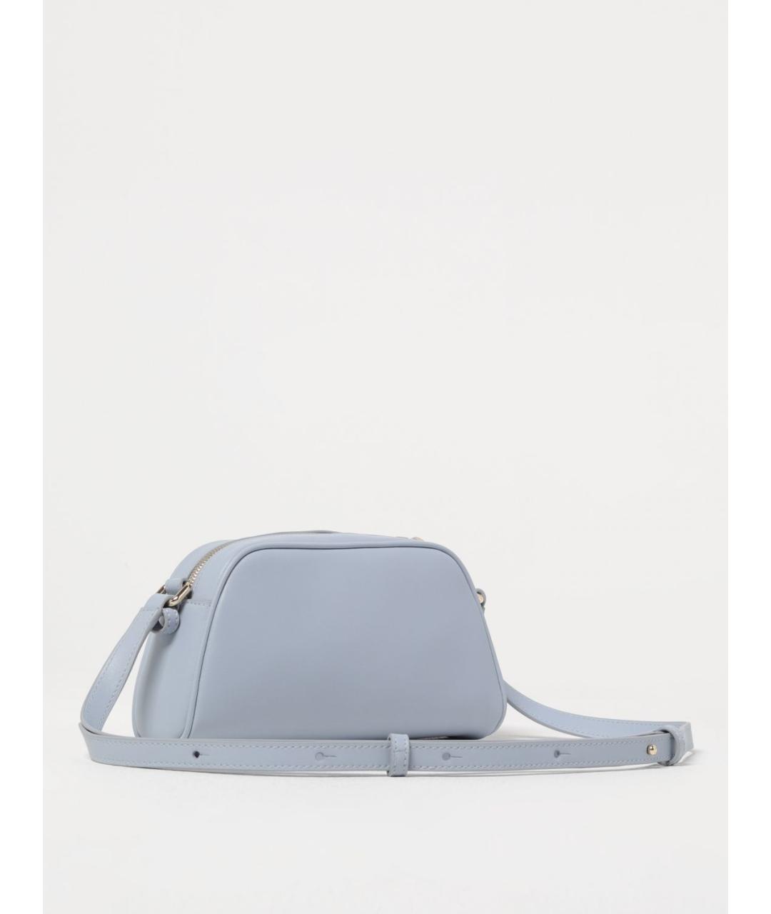 FURLA Голубая кожаная сумка через плечо, фото 2