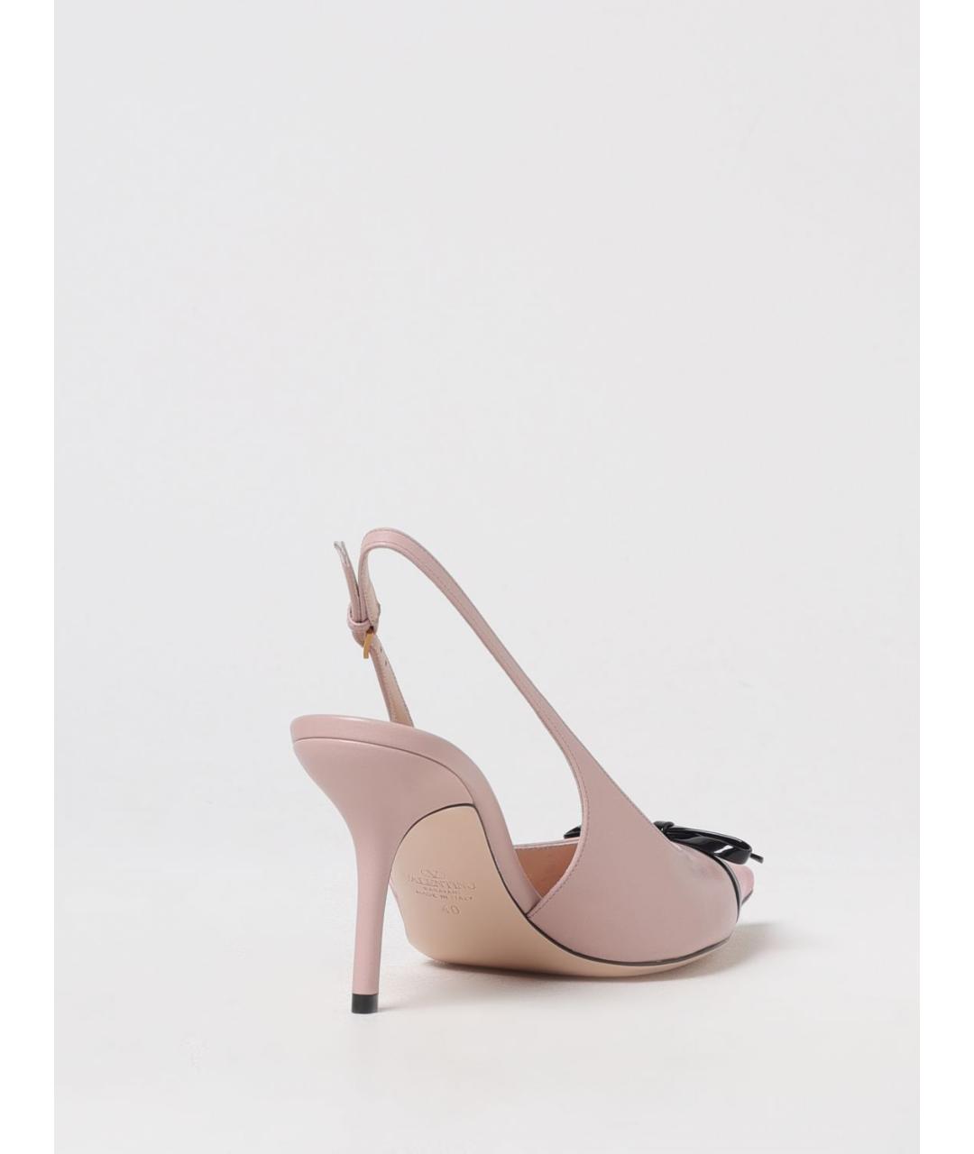 VALENTINO Розовые кожаные туфли, фото 3