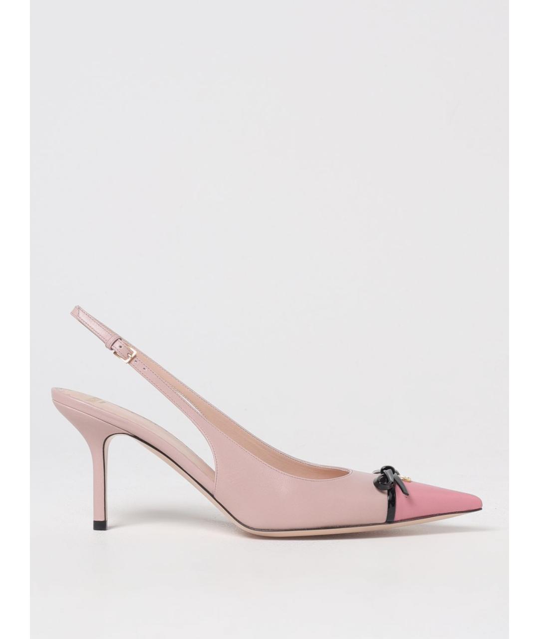 VALENTINO Розовые кожаные туфли, фото 5