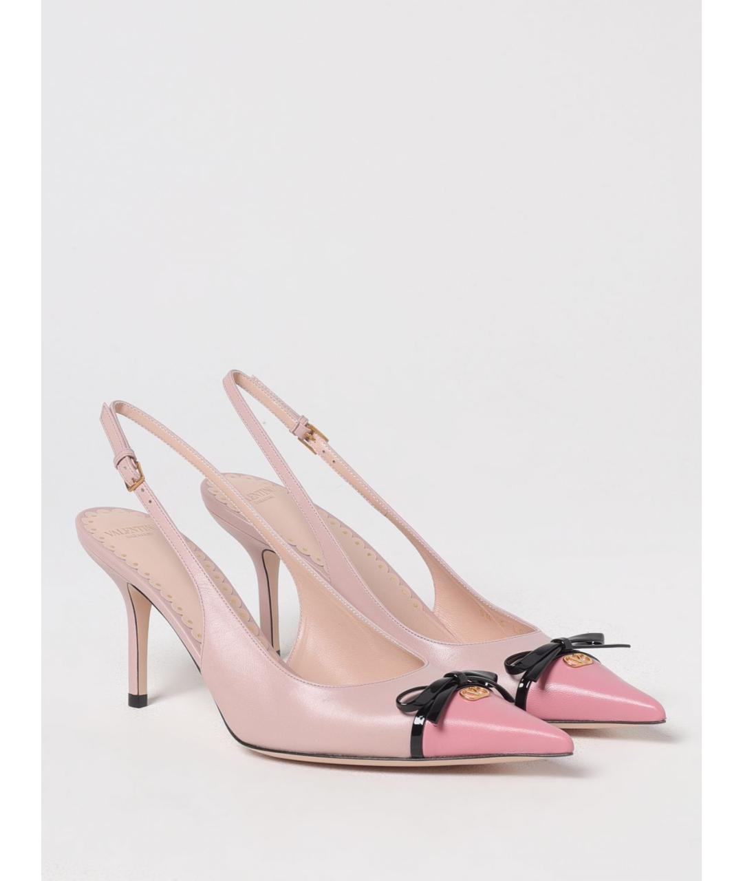 VALENTINO Розовые кожаные туфли, фото 2