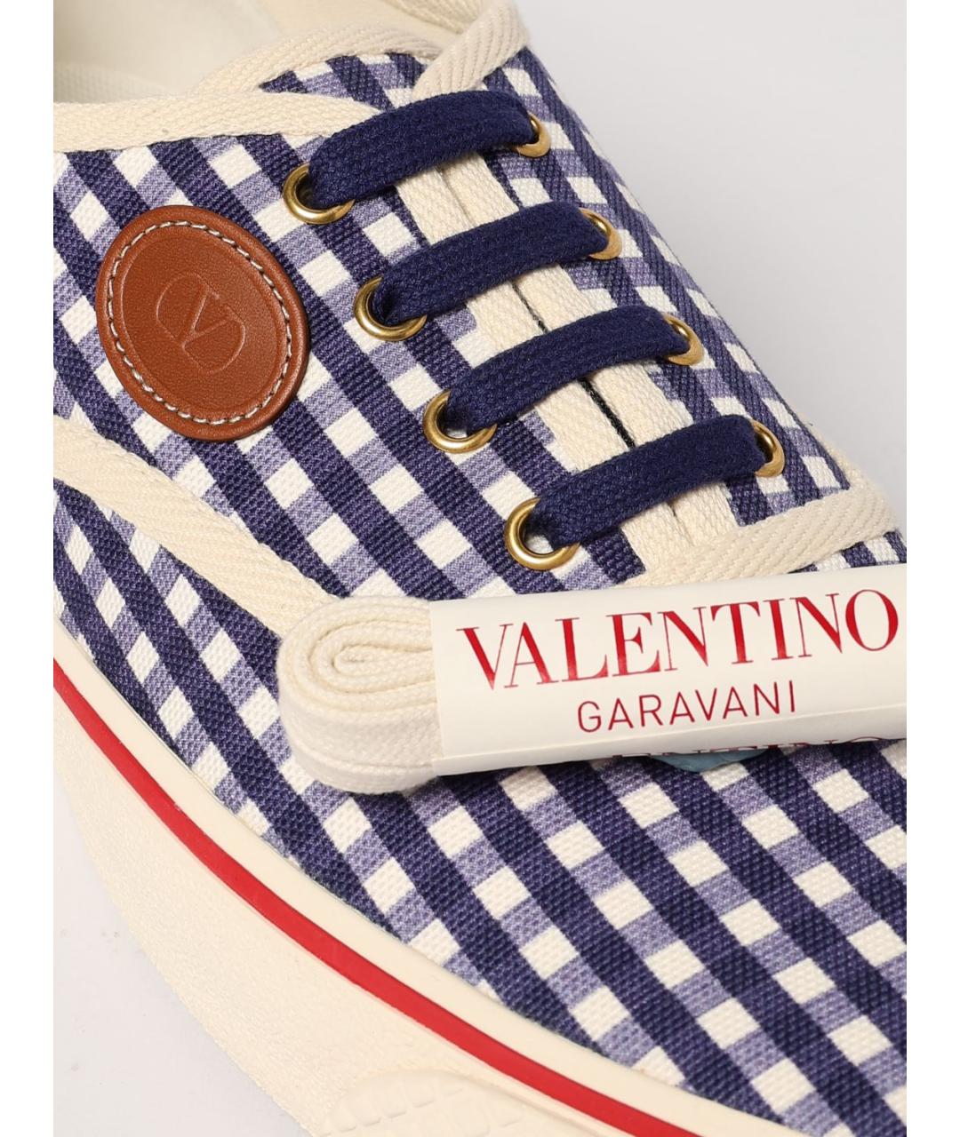 VALENTINO Мульти текстильные низкие кроссовки / кеды, фото 4