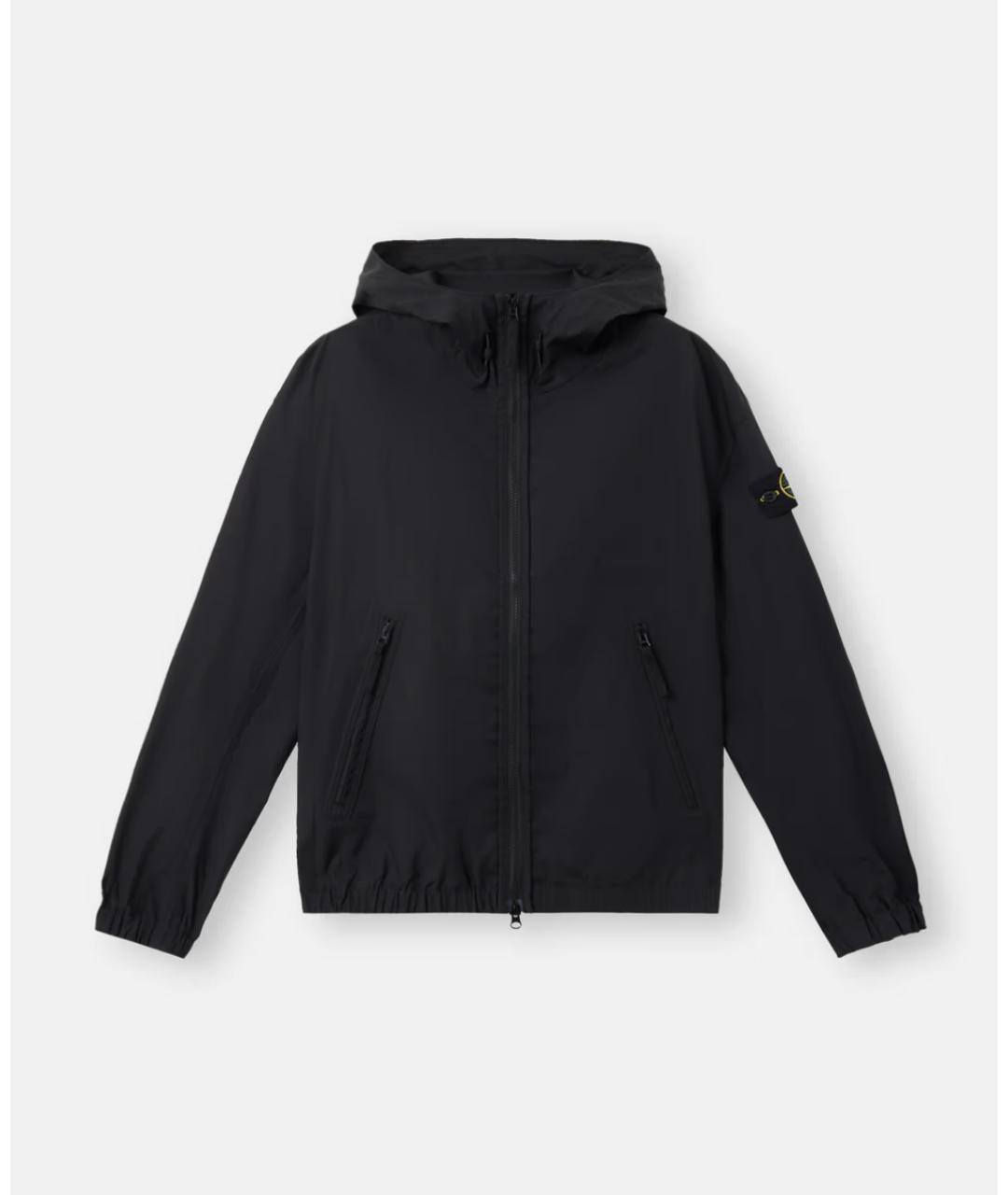 STONE ISLAND Черная синтетическая куртка, фото 7