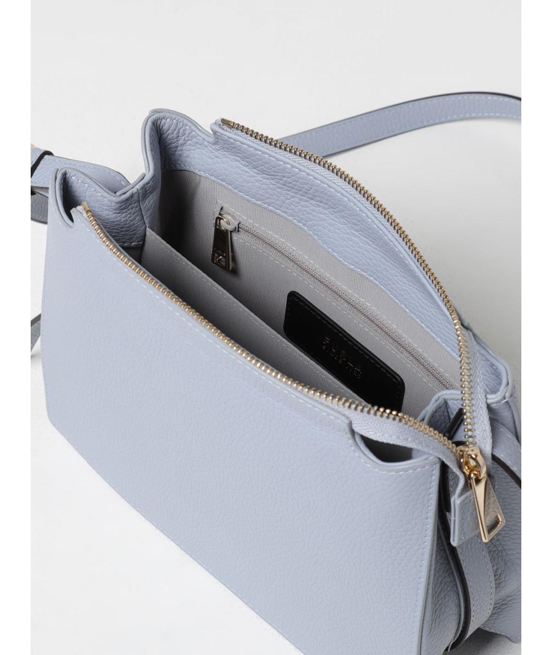 FURLA Голубая кожаная сумка через плечо, фото 3