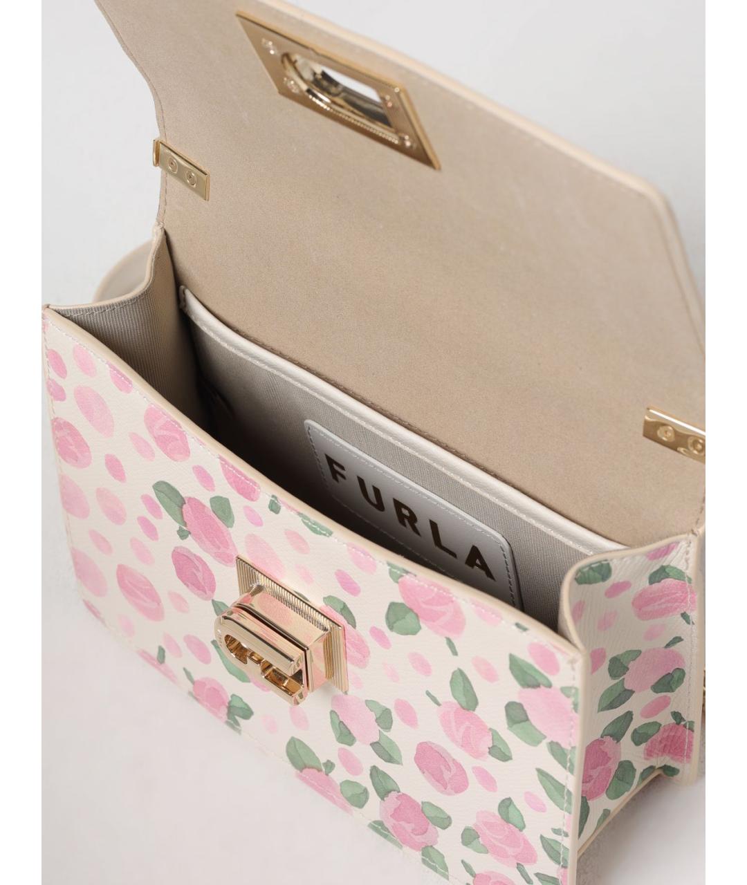 FURLA Розовая сумка через плечо, фото 3