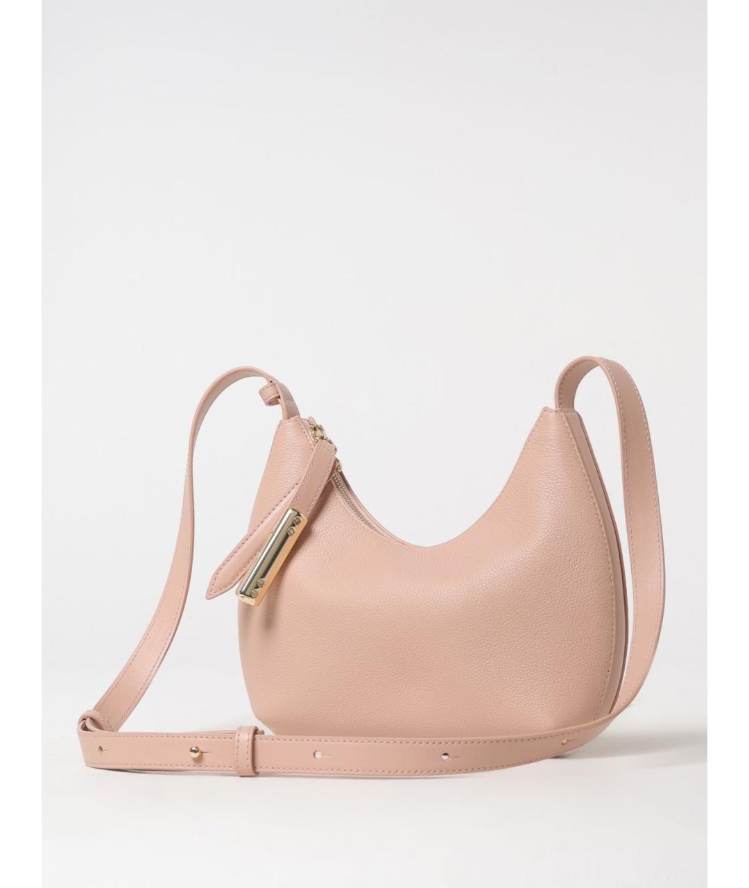 FURLA Розовая кожаная сумка через плечо, фото 3