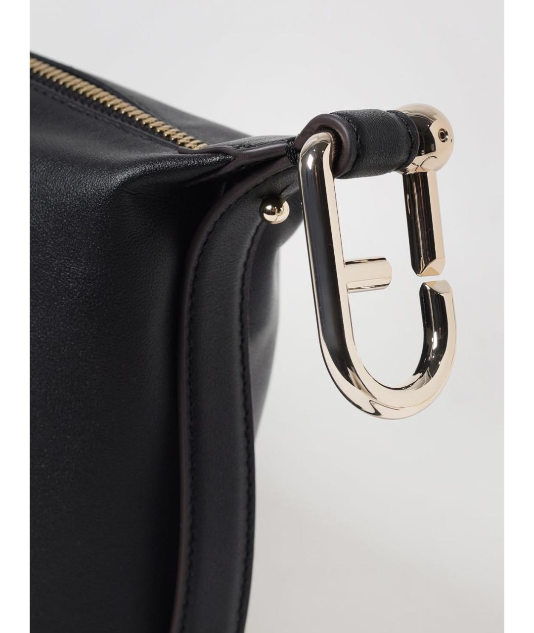 FURLA Черная кожаная сумка через плечо, фото 3