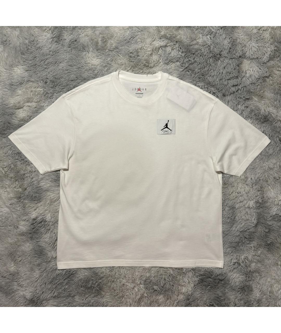 JORDAN Белая хлопковая футболка, фото 1