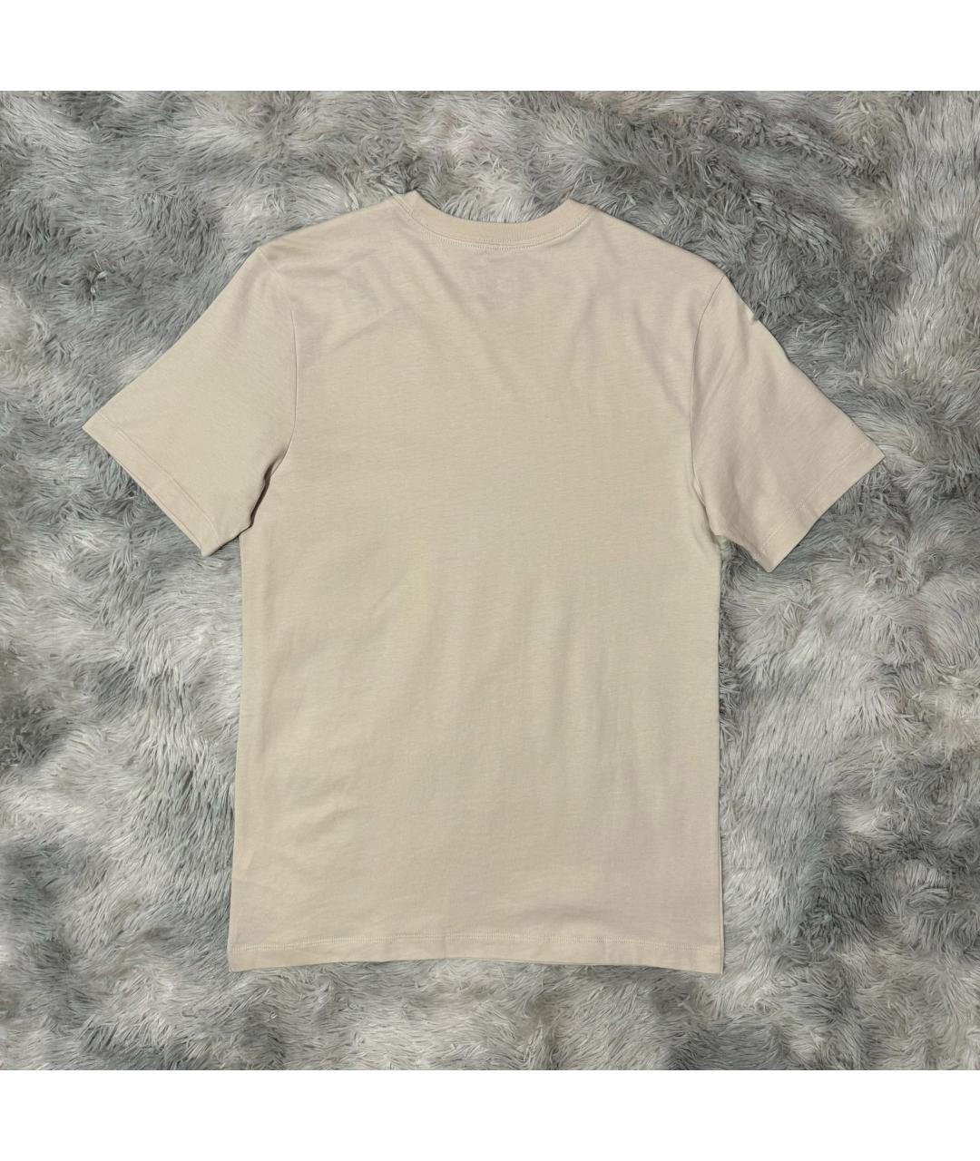 JORDAN Бежевая хлопковая футболка, фото 2