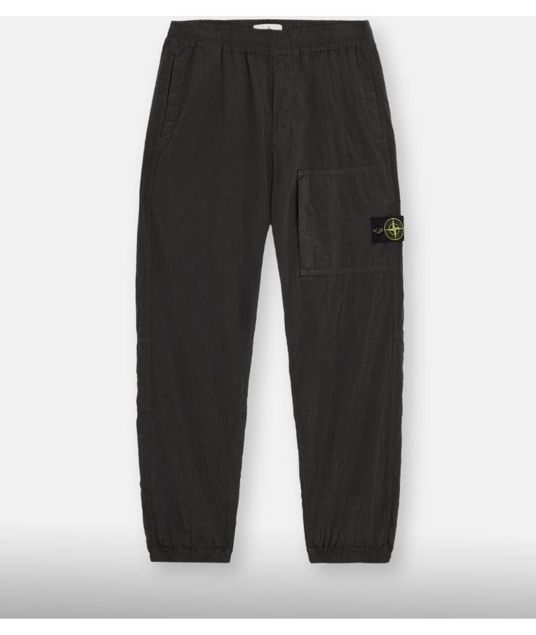 STONE ISLAND Серые повседневные брюки, фото 5