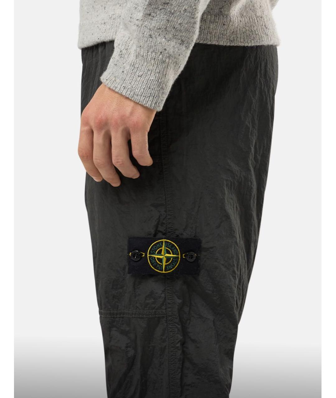STONE ISLAND Серые повседневные брюки, фото 2