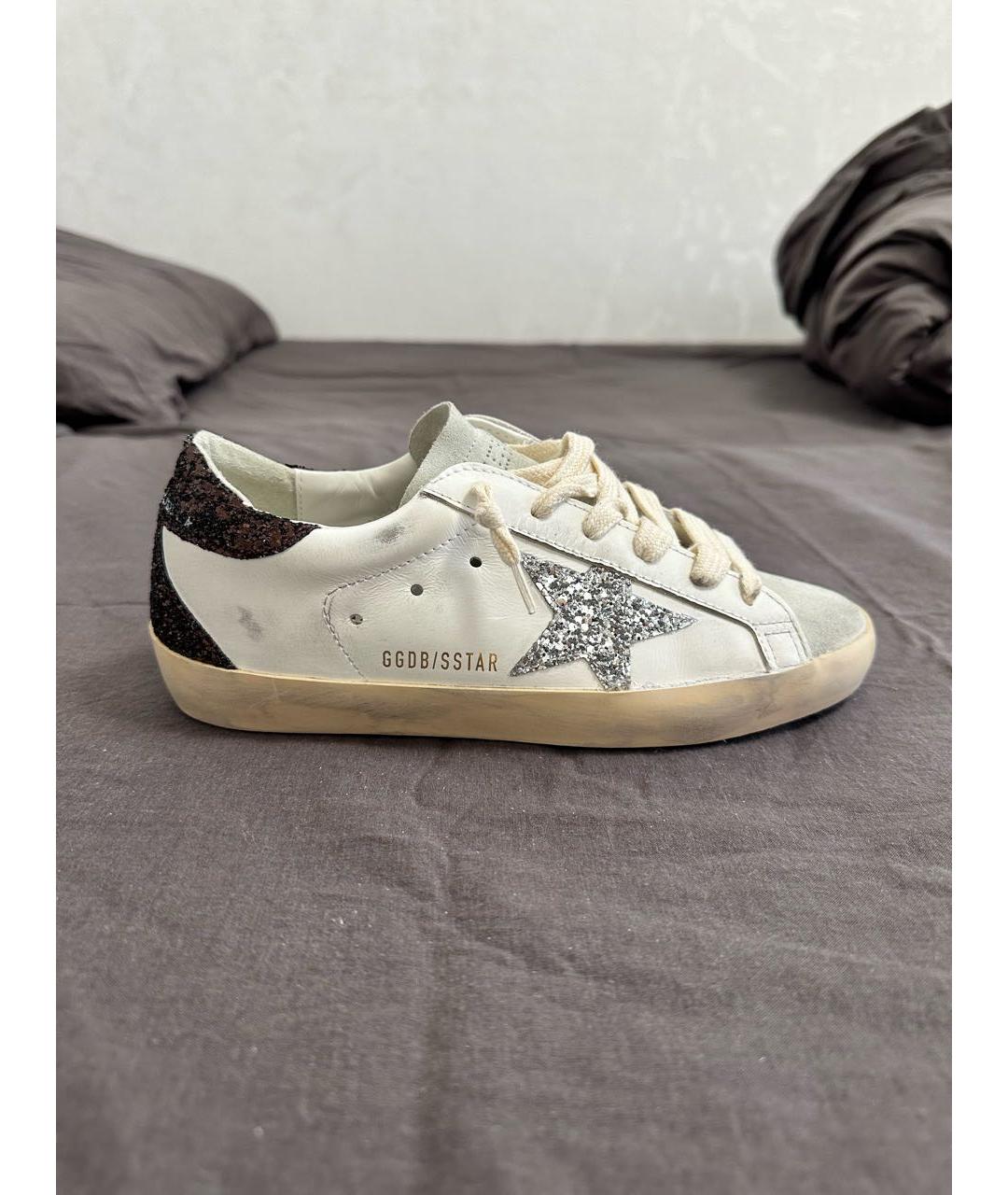 GOLDEN GOOSE DELUXE BRAND Белые кожаные кеды, фото 9