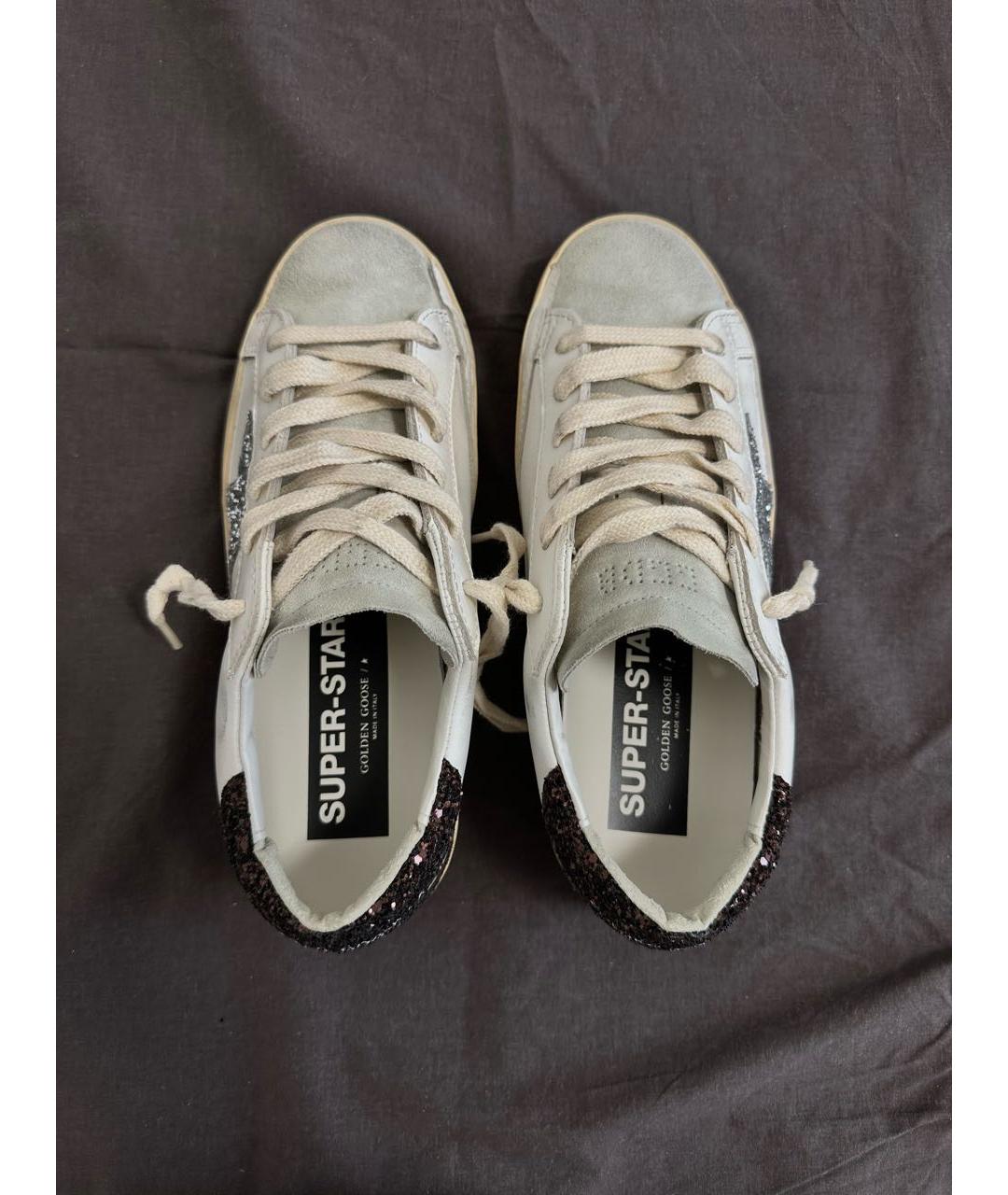 GOLDEN GOOSE DELUXE BRAND Белые кожаные кеды, фото 3