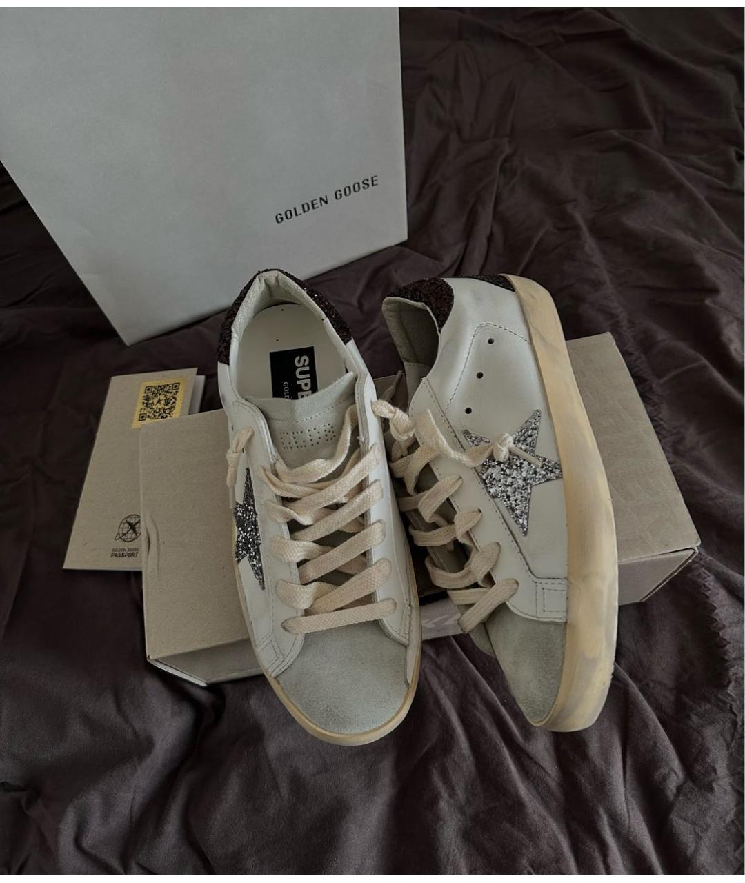 GOLDEN GOOSE DELUXE BRAND Белые кожаные кеды, фото 7