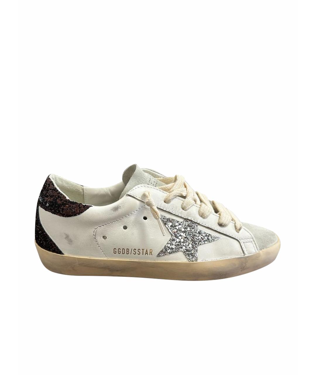 GOLDEN GOOSE DELUXE BRAND Белые кожаные кеды, фото 1