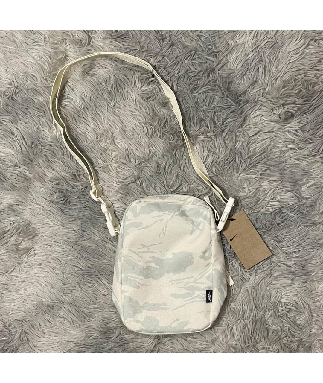 NIKE Белая синтетическая сумка на плечо, фото 3