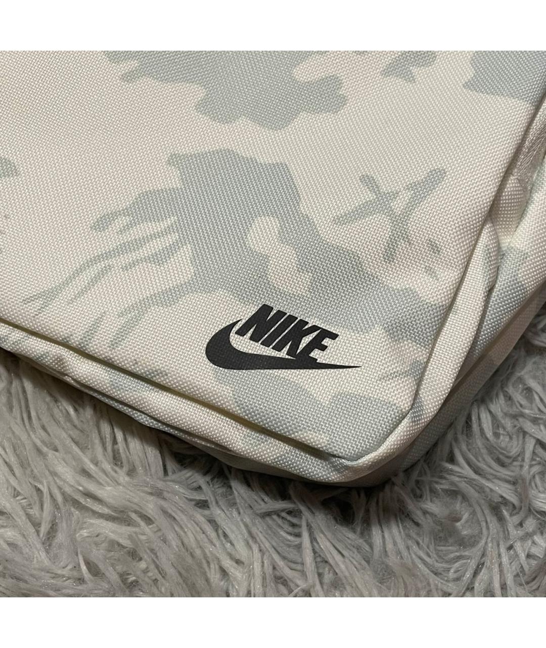 NIKE Белая синтетическая сумка на плечо, фото 2