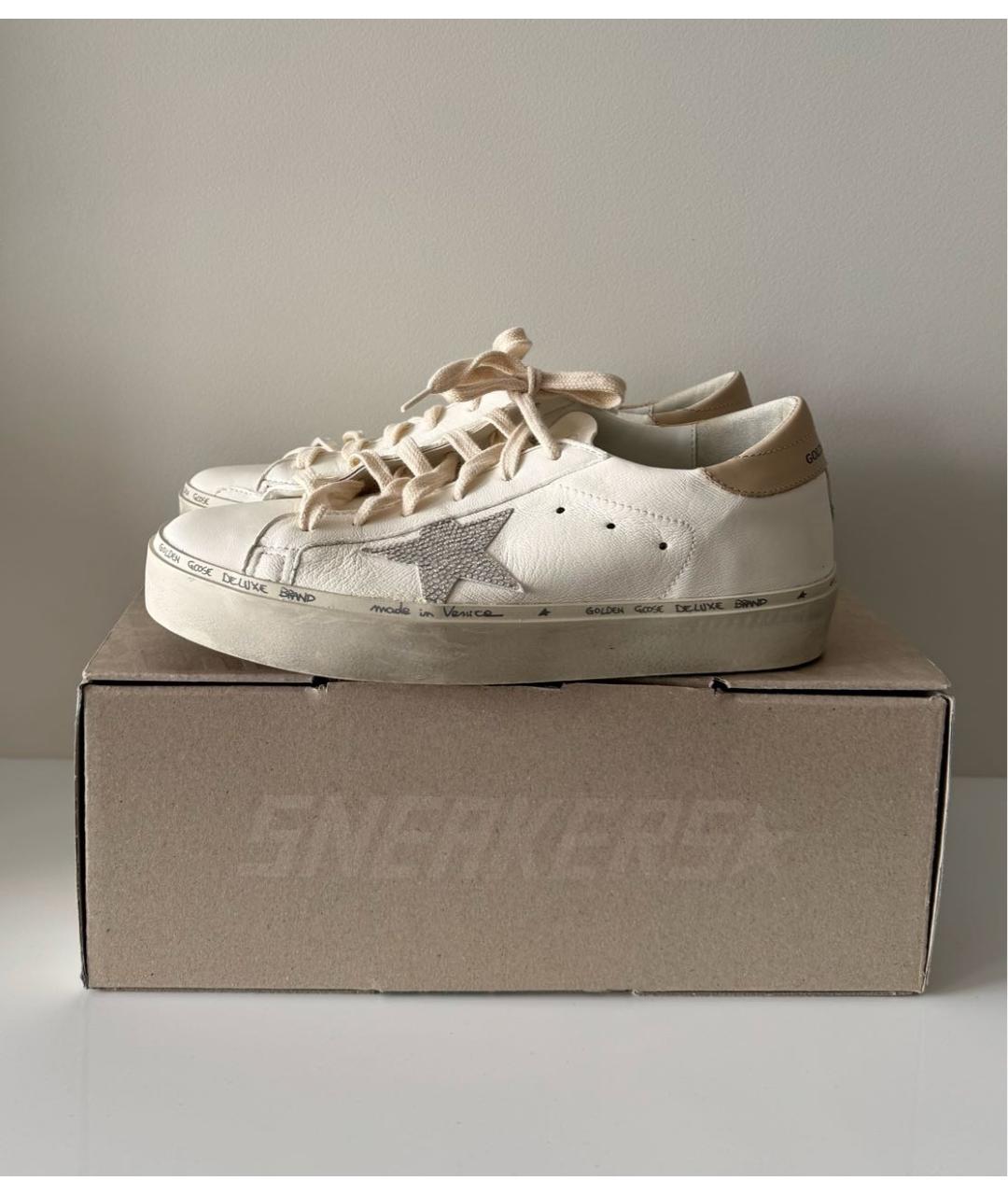 GOLDEN GOOSE DELUXE BRAND Белые кожаные кеды, фото 6