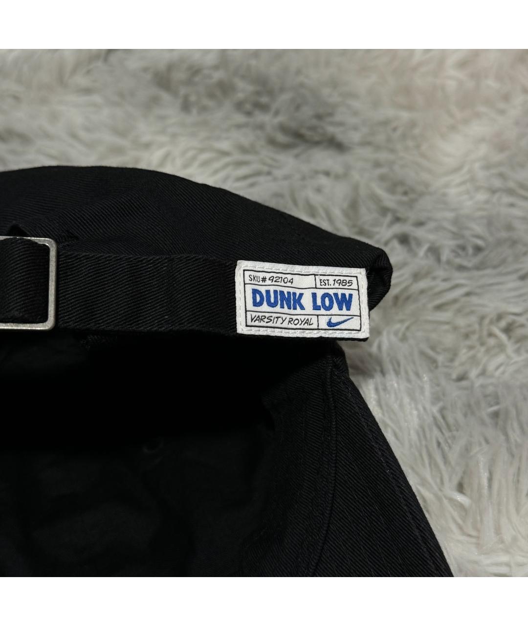 NIKE Черная хлопковая кепка/бейсболка, фото 4