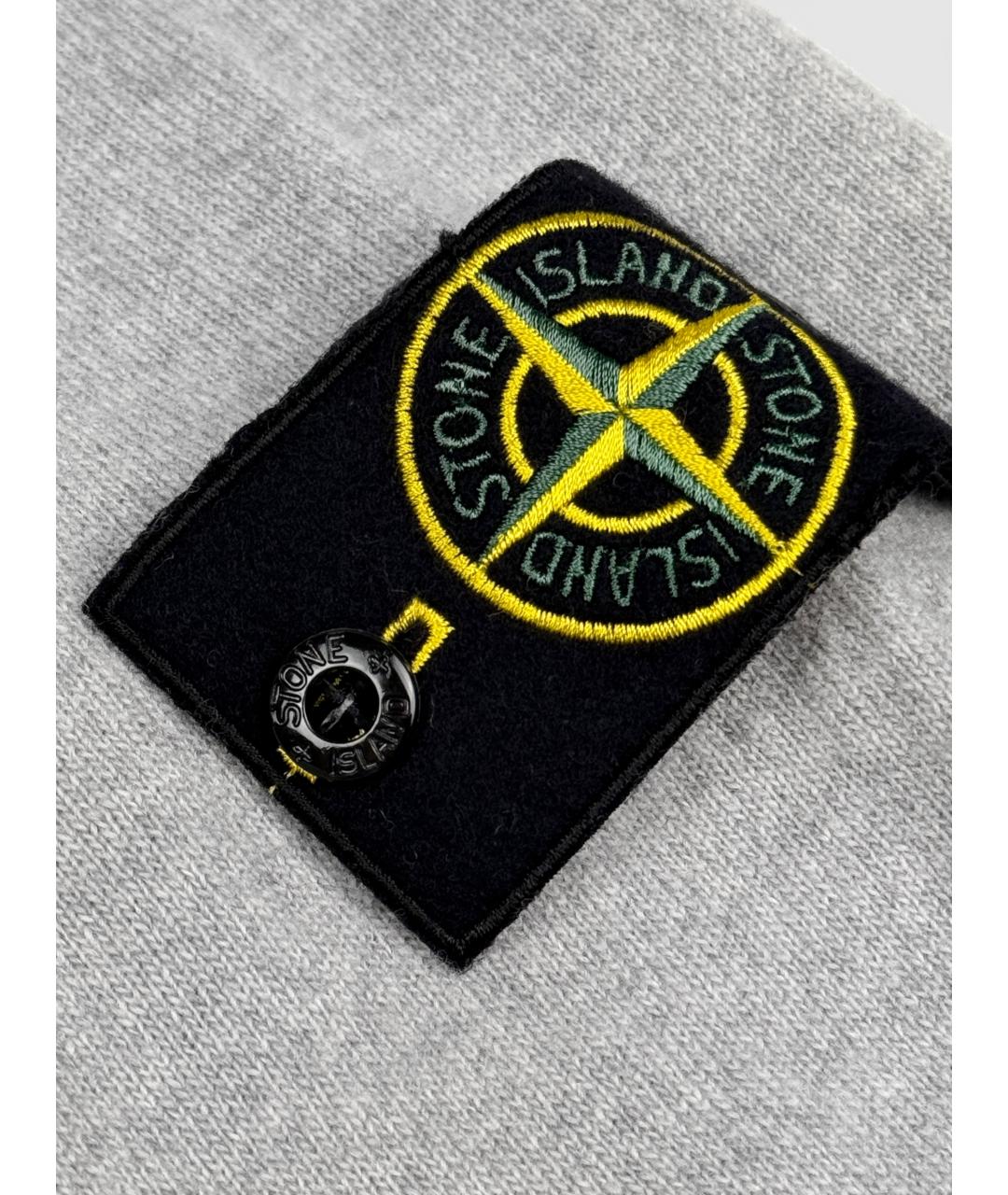 STONE ISLAND Серый шерстяной джемпер / свитер, фото 5