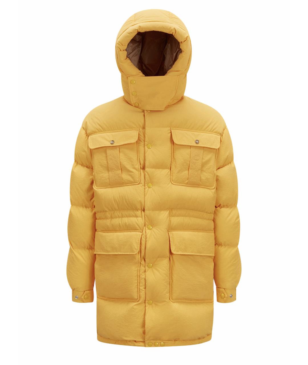 MONCLER Желтый пуховик, фото 1