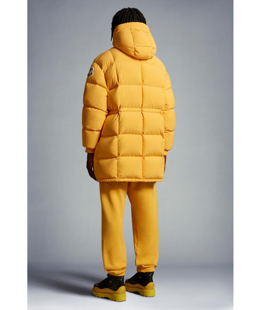 MONCLER Желтый пуховик, фото 4