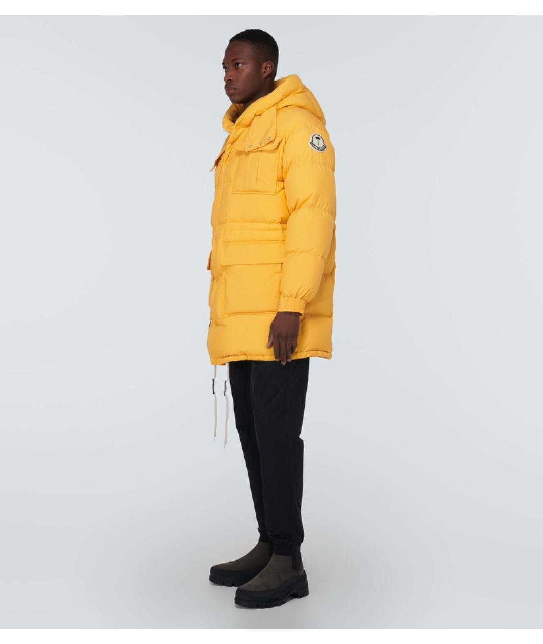 MONCLER Желтый пуховик, фото 6