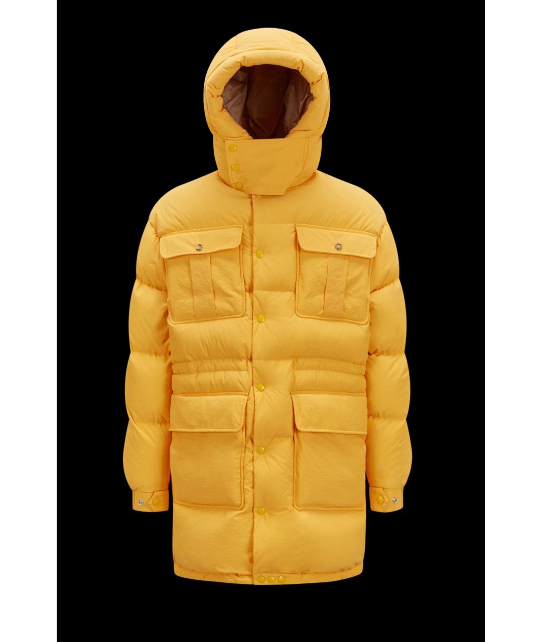 MONCLER Желтый пуховик, фото 10