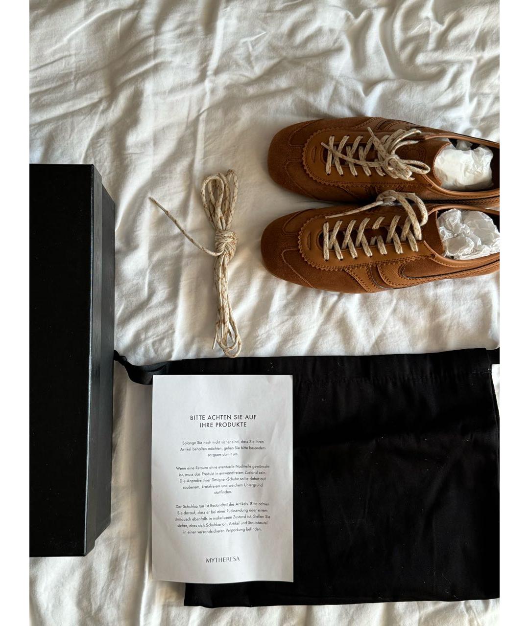 DRIES VAN NOTEN Коричневые замшевые кеды, фото 5