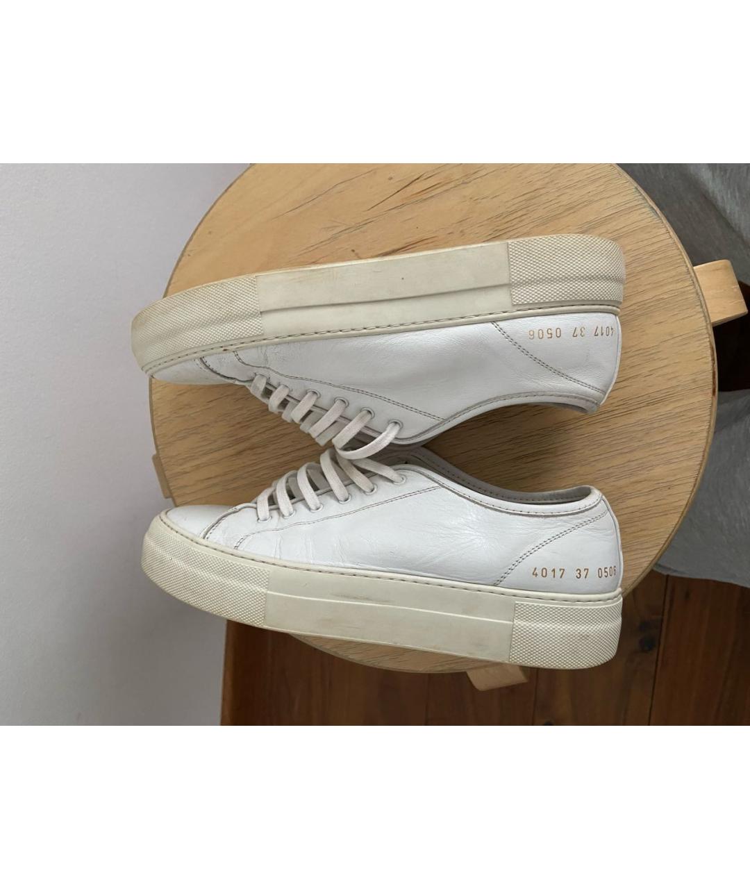 COMMON PROJECTS Белые кожаные кеды, фото 4