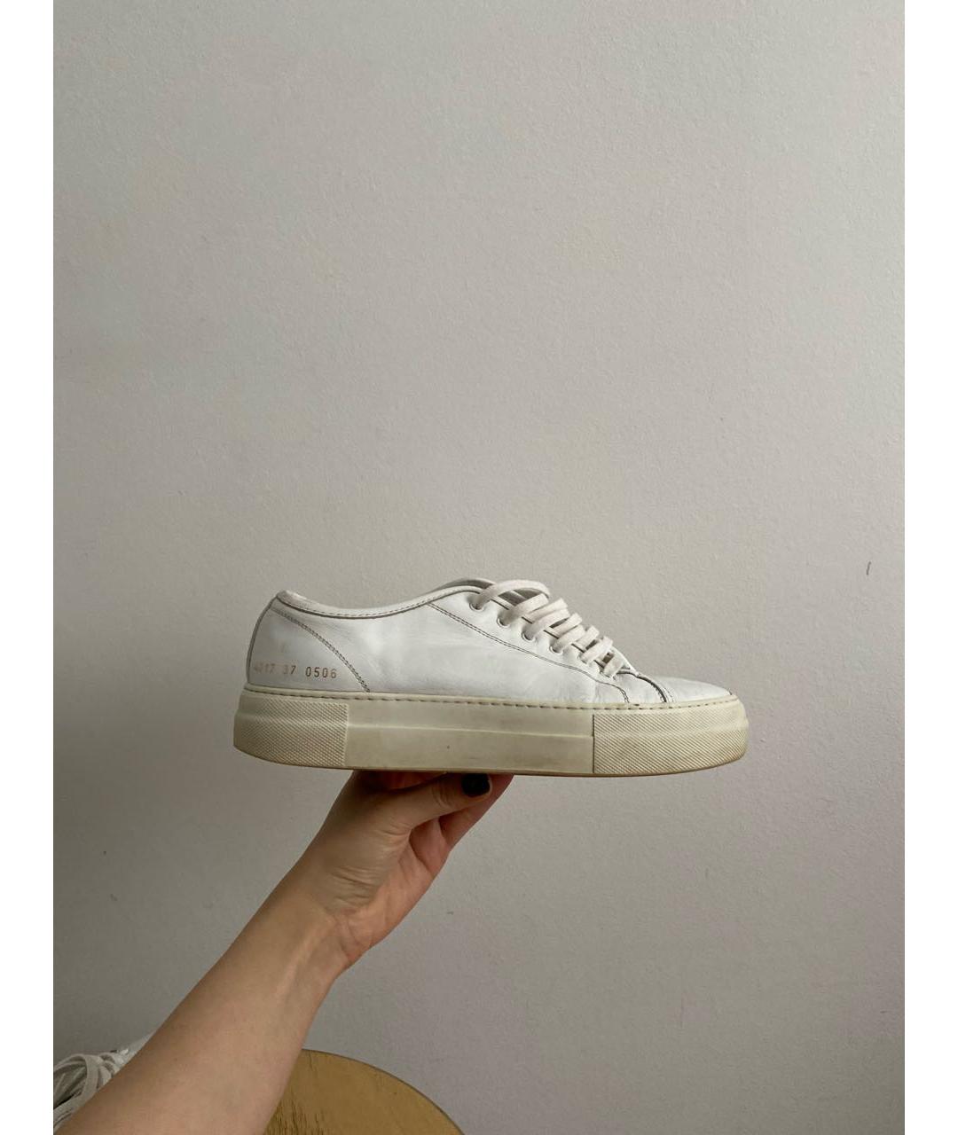 COMMON PROJECTS Белые кожаные кеды, фото 8