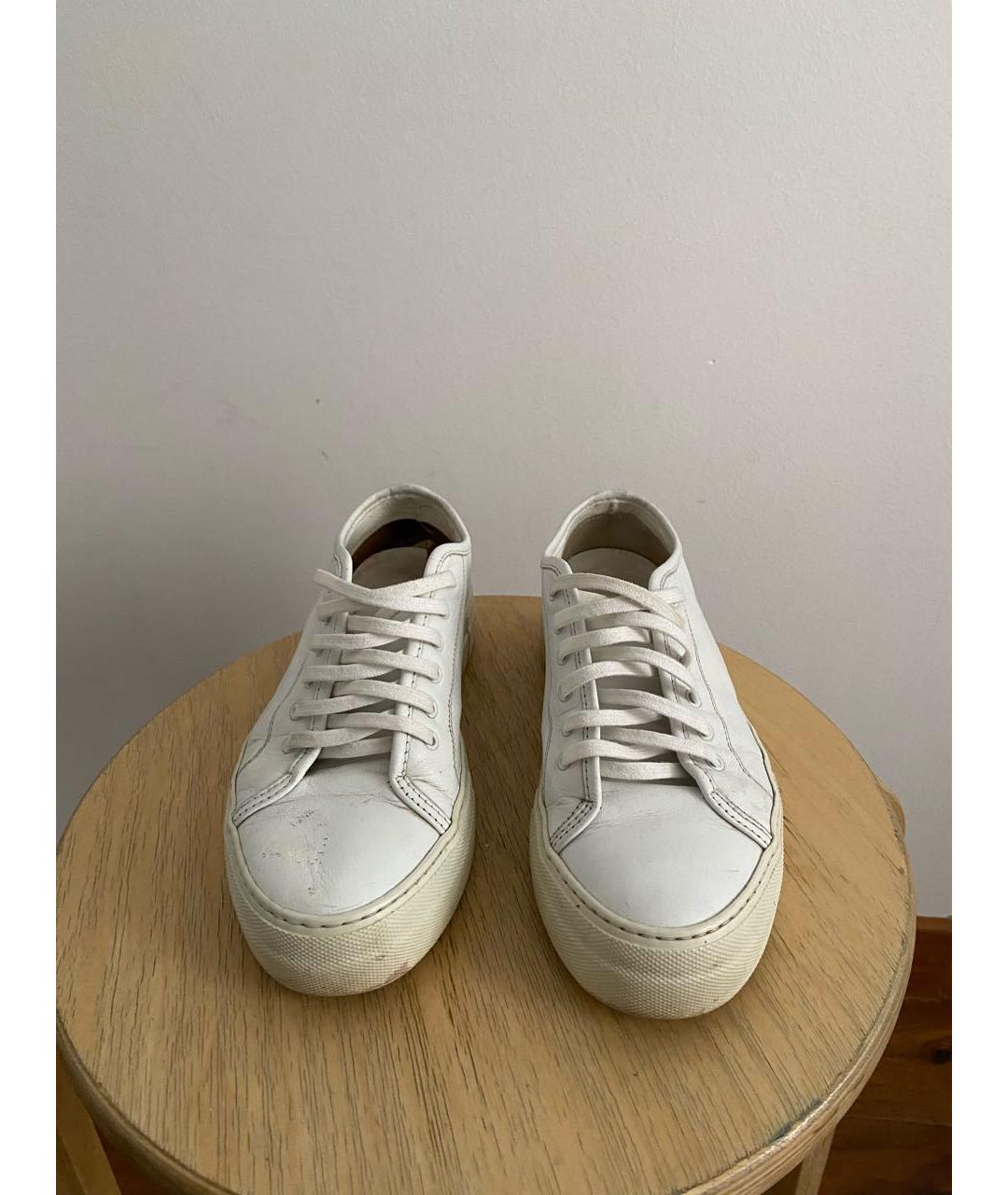 COMMON PROJECTS Белые кожаные кеды, фото 2