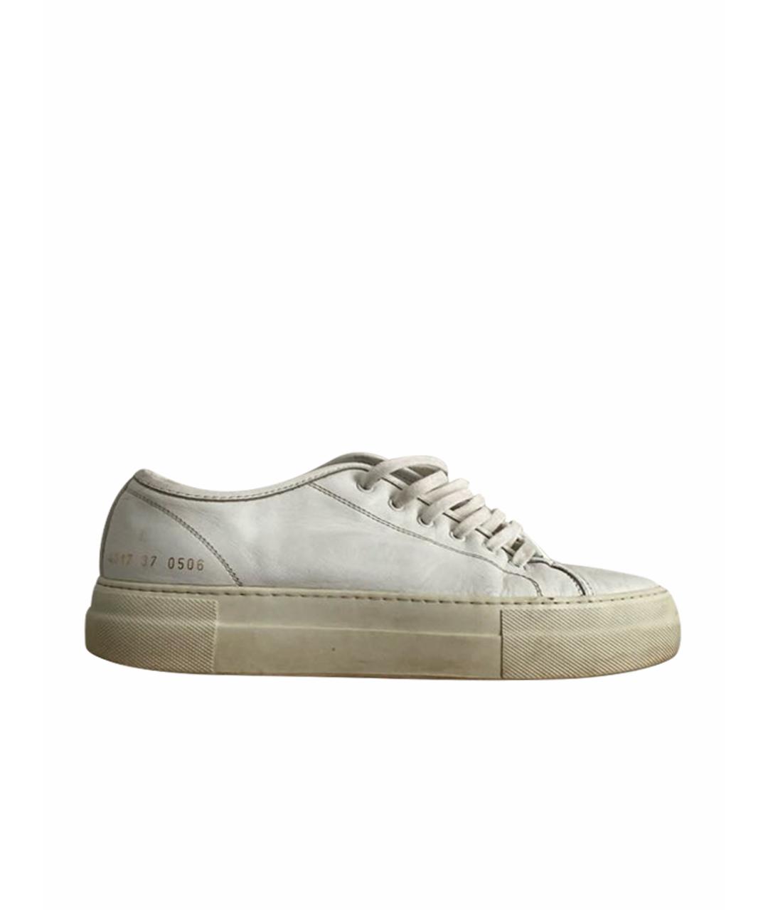 COMMON PROJECTS Белые кожаные кеды, фото 1