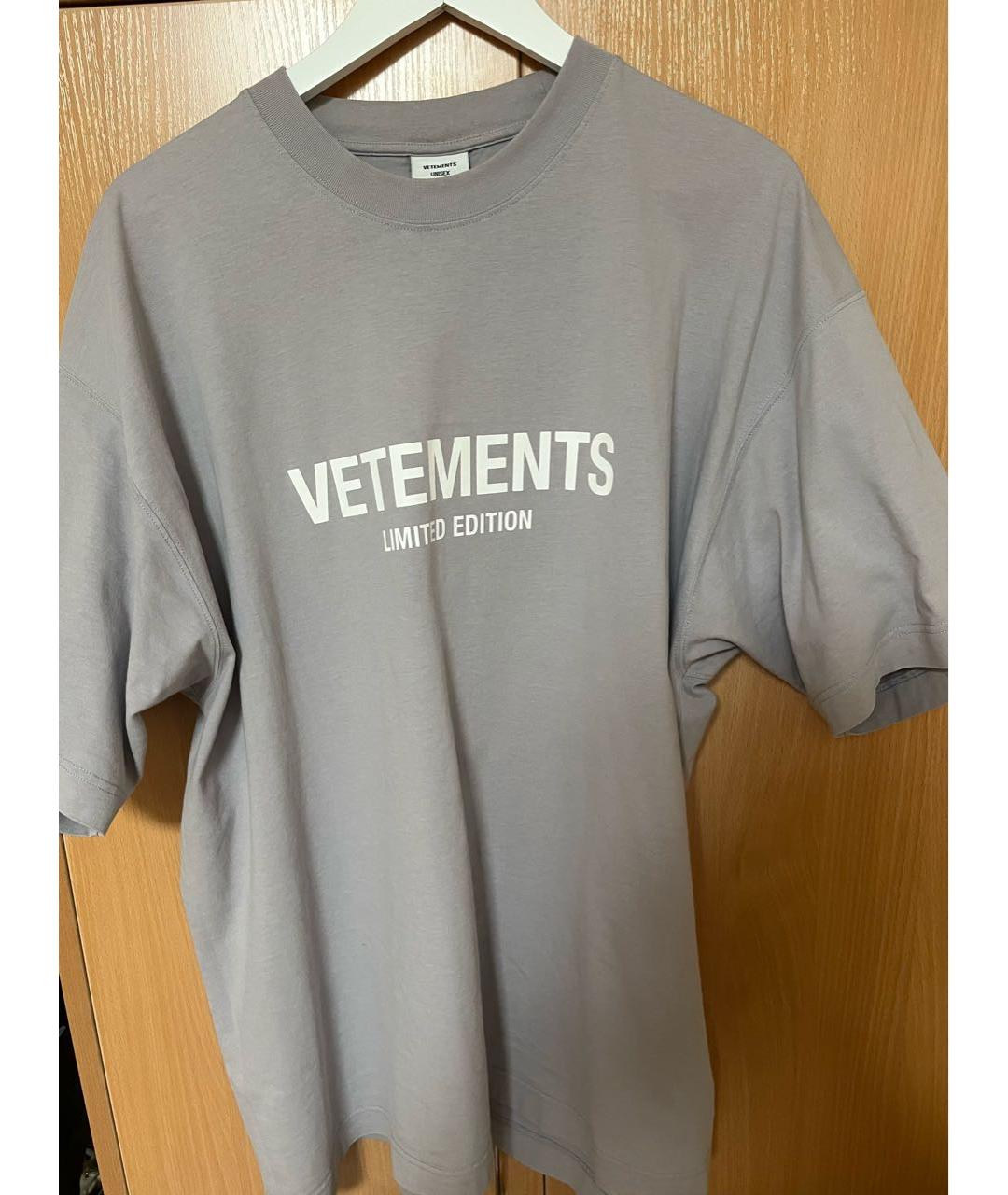 VETEMENTS Хлопковая футболка, фото 3