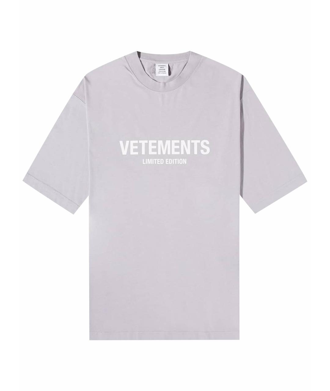 VETEMENTS Хлопковая футболка, фото 1