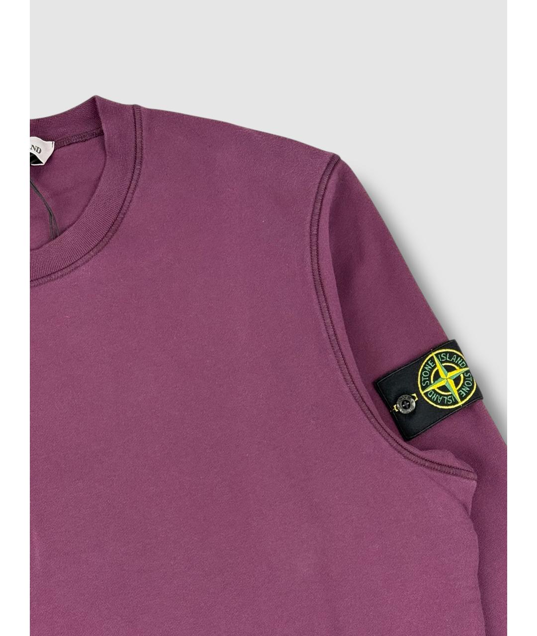 STONE ISLAND Фиолетовый хлопковый джемпер / свитер, фото 5