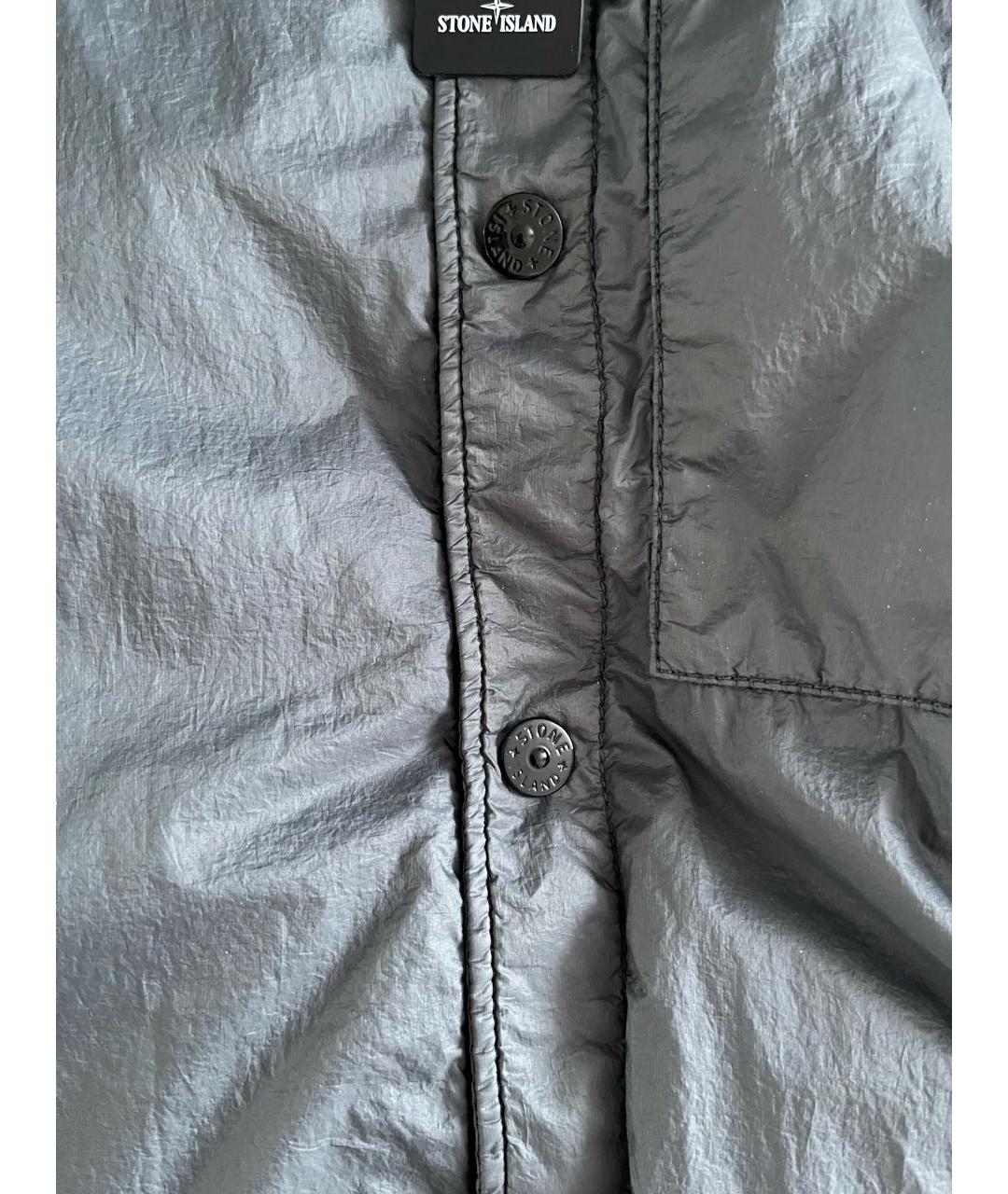 STONE ISLAND Серая полиамидовая куртка, фото 5