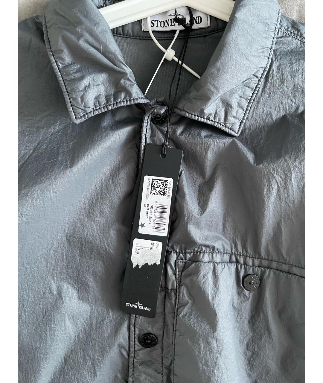 STONE ISLAND Серая полиамидовая куртка, фото 4