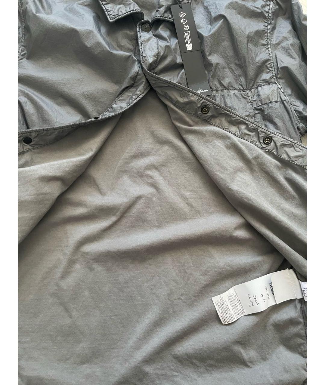 STONE ISLAND Серая полиамидовая куртка, фото 7
