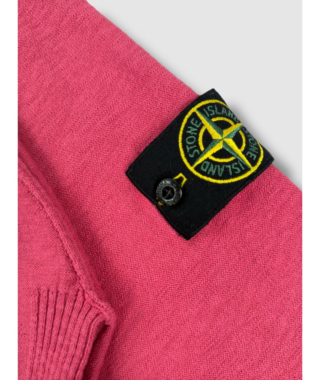 STONE ISLAND Красный хлопковый джемпер / свитер, фото 5