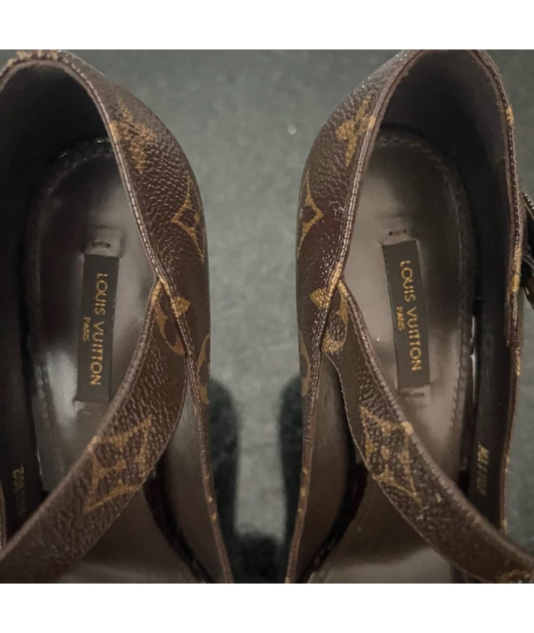 LOUIS VUITTON Коричневые кожаные туфли, фото 7