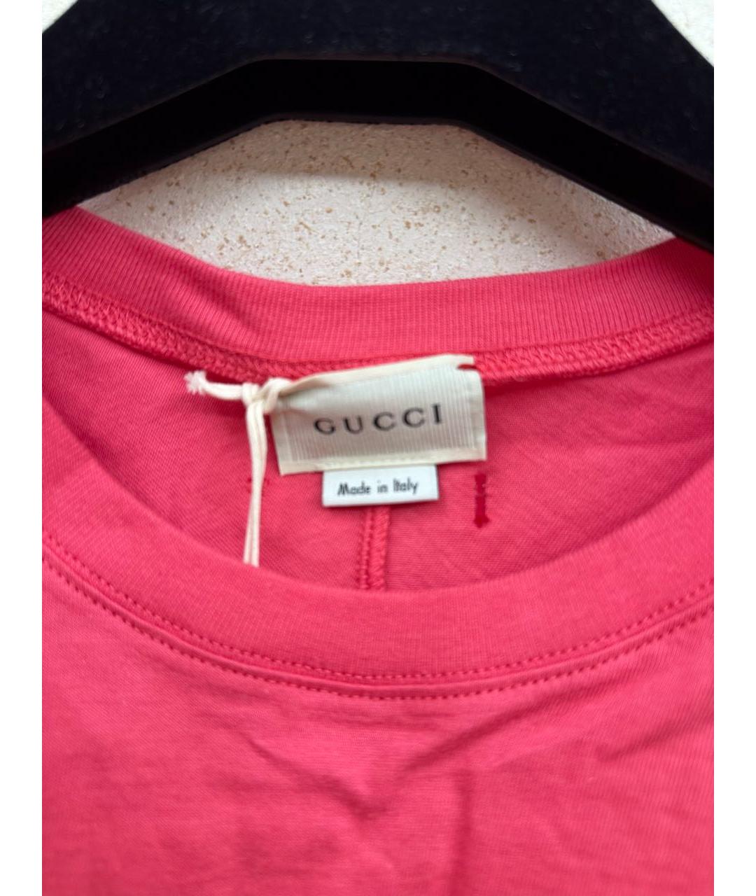 GUCCI Розовый хлопковый детская футболка / топ, фото 3
