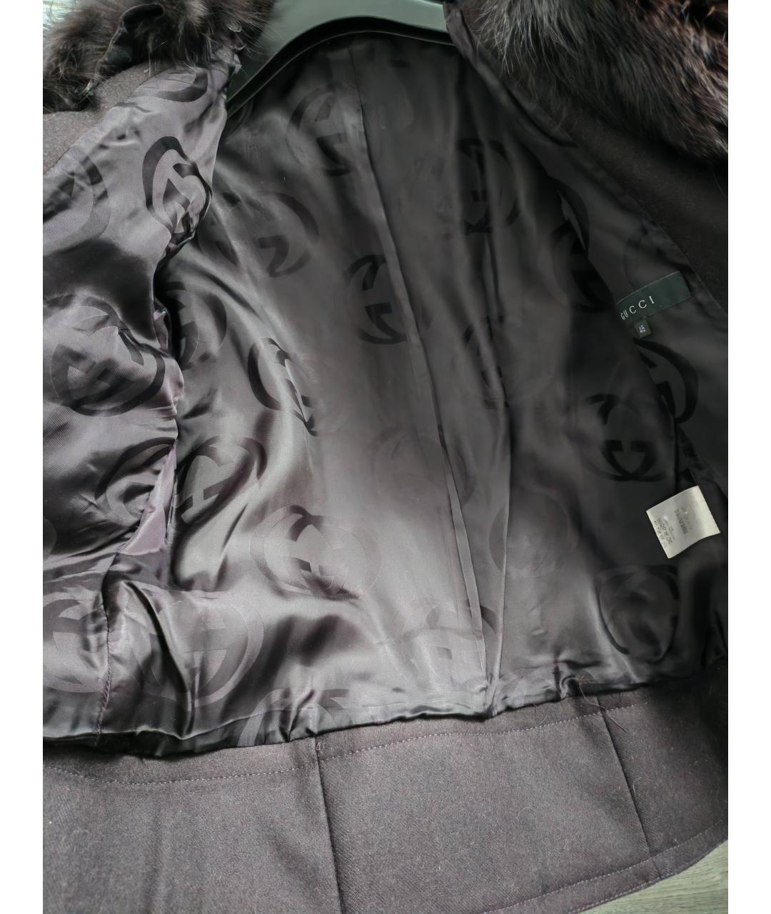 GUCCI Фиолетовая шерстяная куртка, фото 4