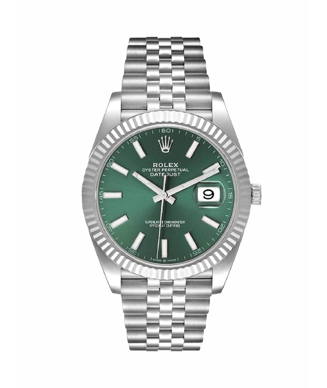 ROLEX Белые металлические часы, фото 1