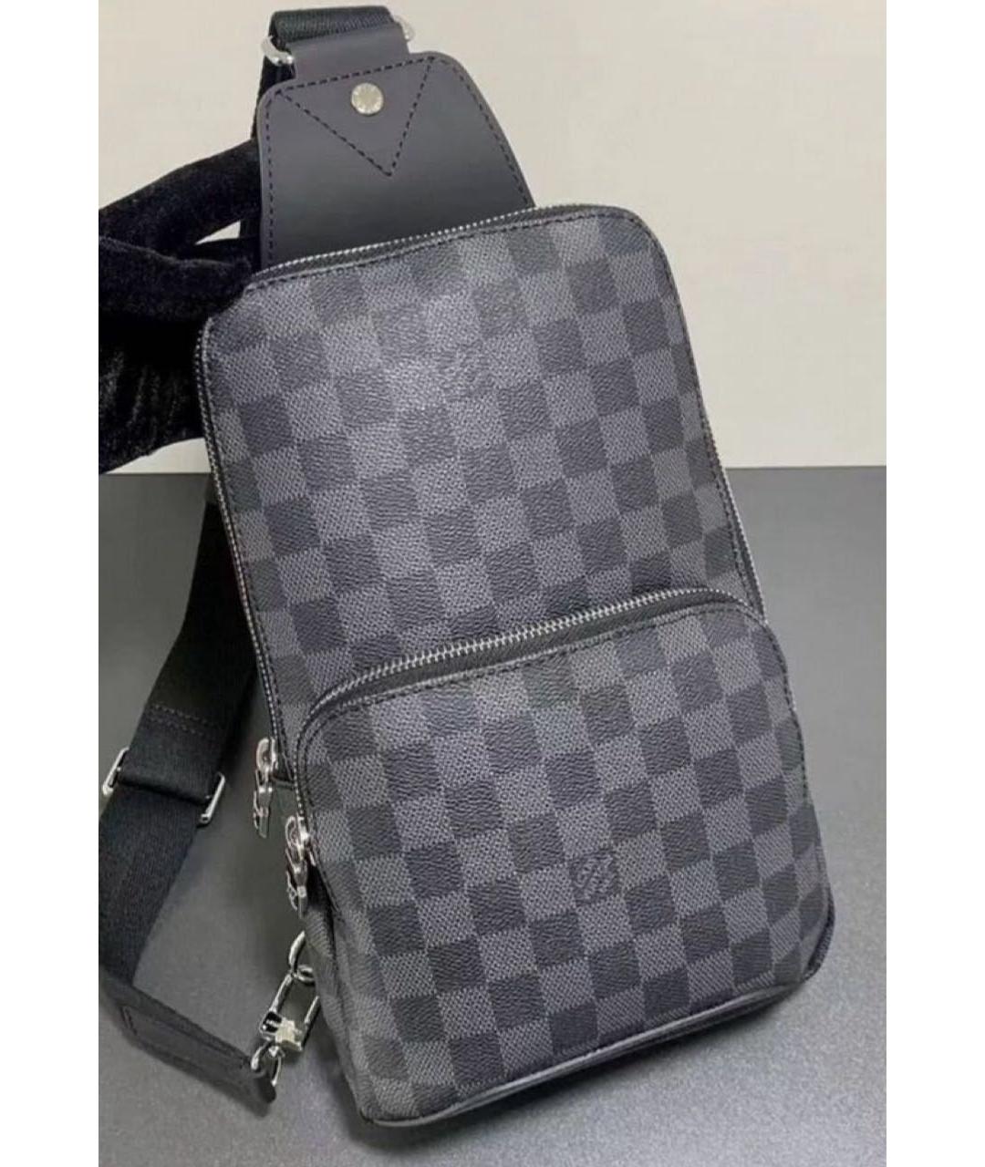 LOUIS VUITTON Черная сумка на плечо, фото 8