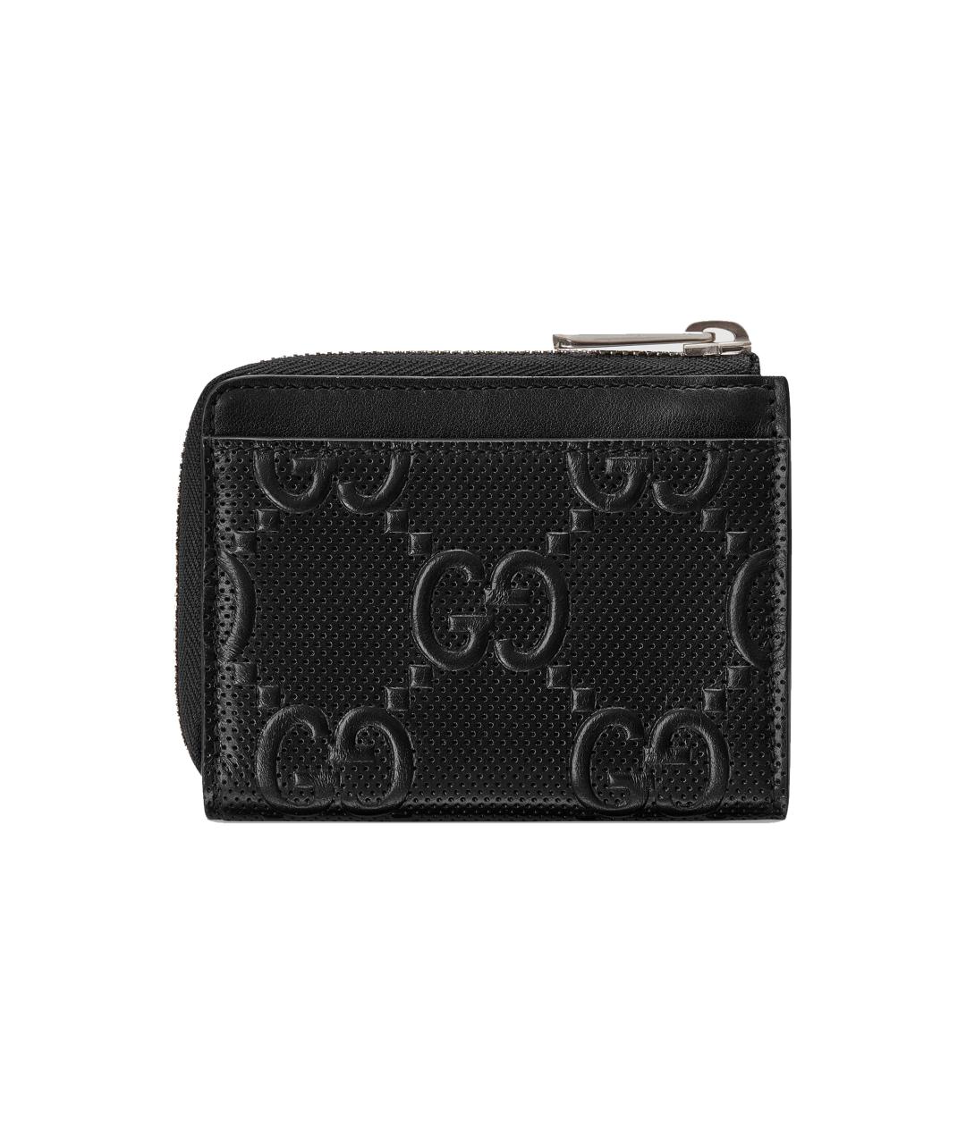 GUCCI Черный кожаный кошелек, фото 4