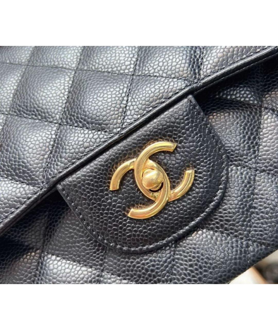 CHANEL Черная кожаная сумка через плечо, фото 4