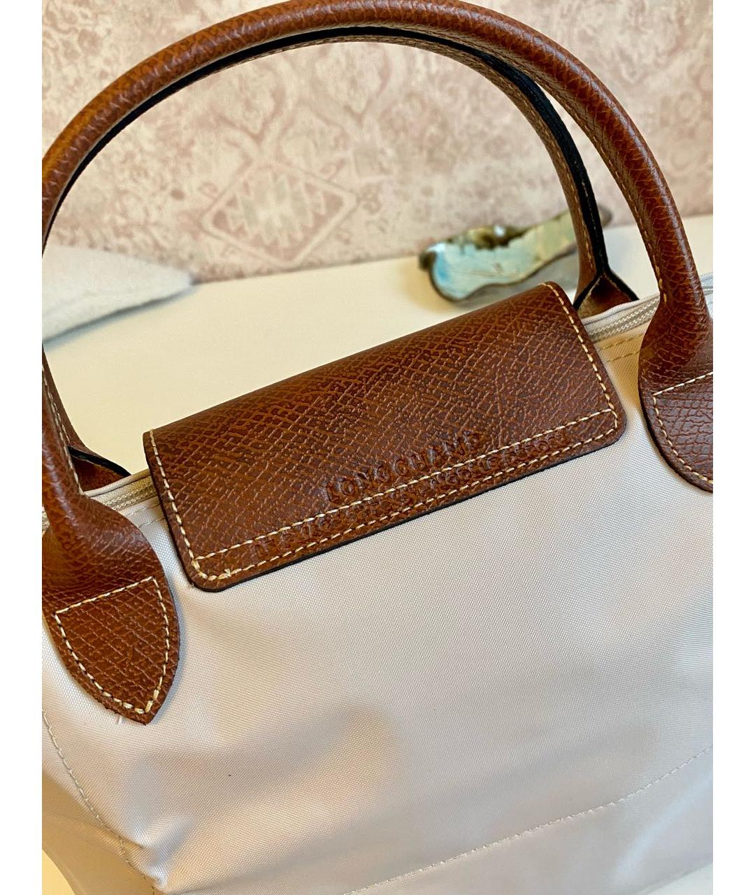 LONGCHAMP Белая сумка тоут, фото 3