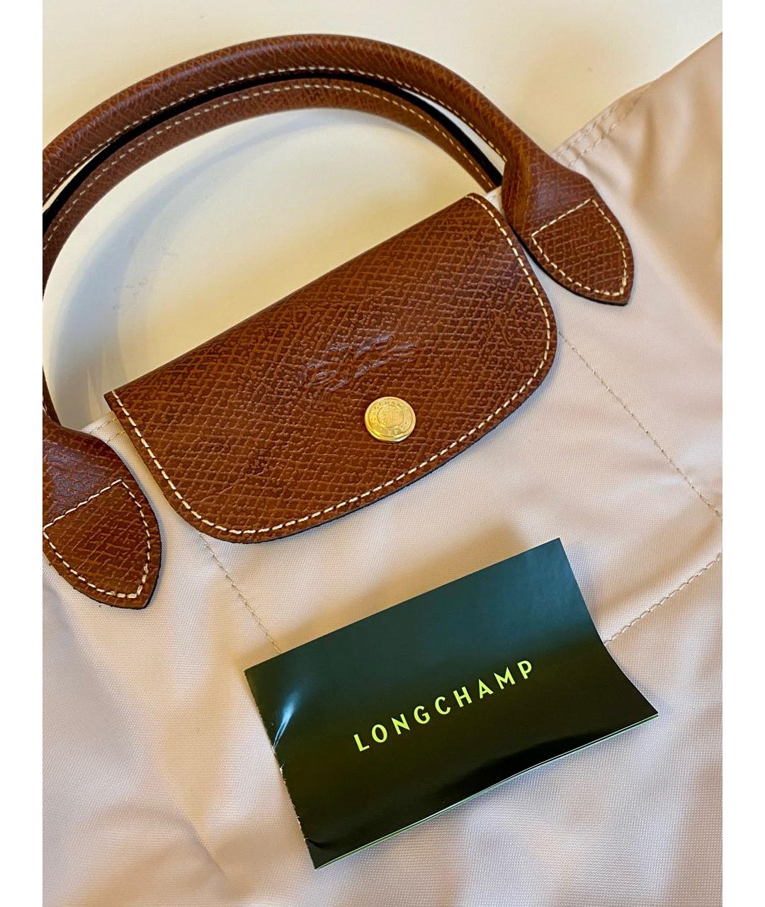 LONGCHAMP Белая сумка тоут, фото 5