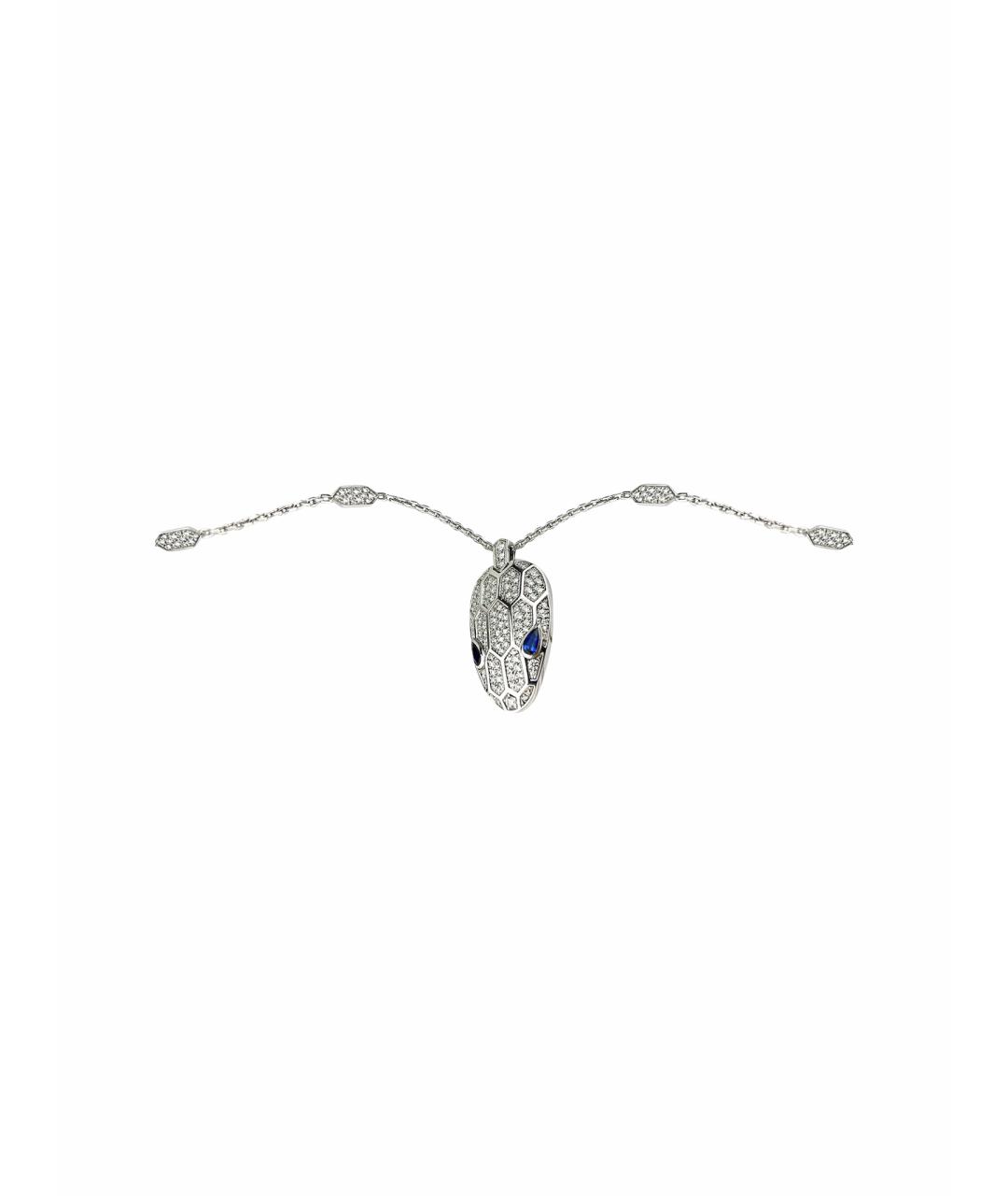 BVLGARI Серебряное колье из белого золота, фото 1