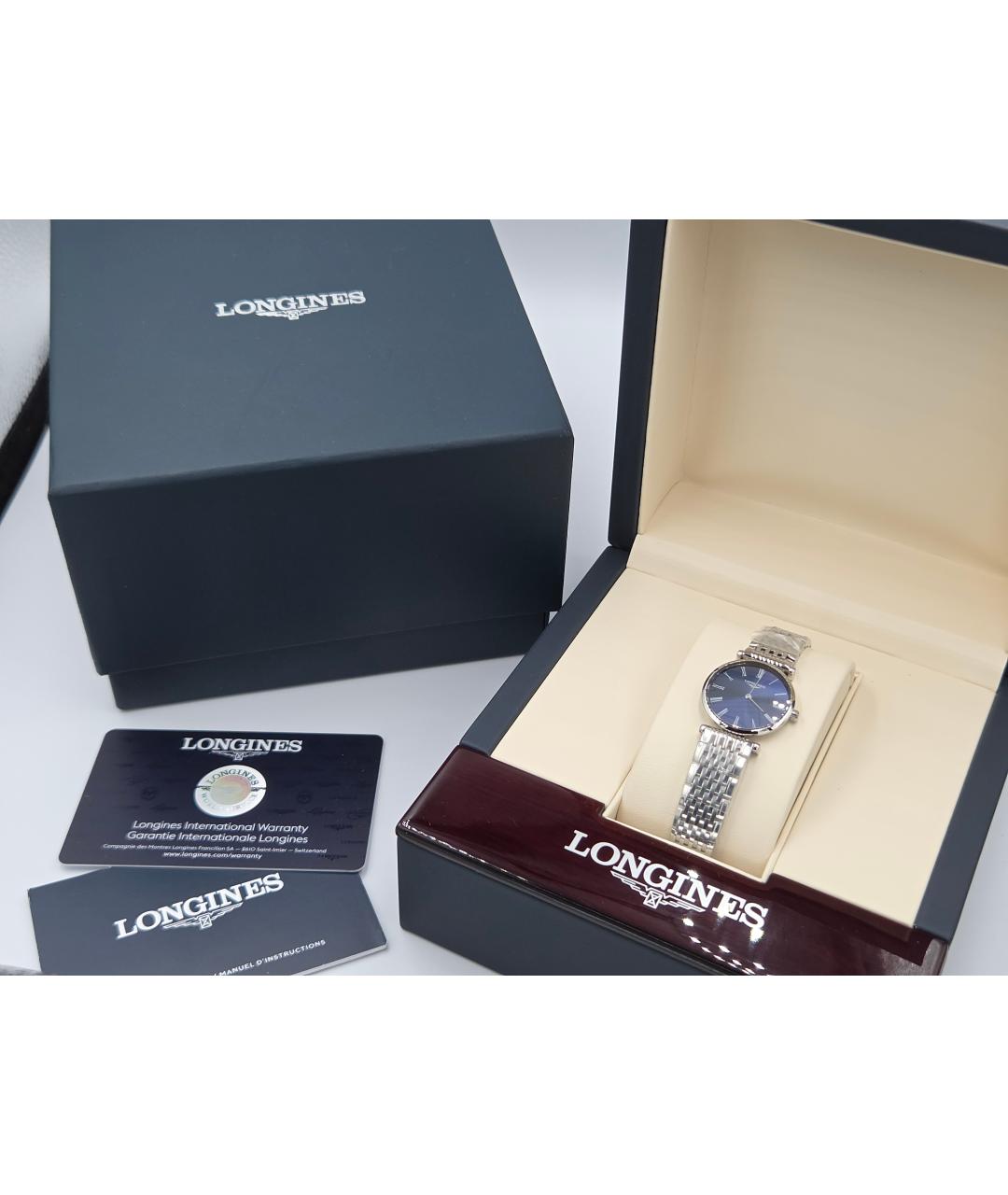 LONGINES Серебряные металлические часы, фото 2